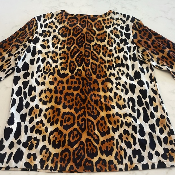 Equipment Leopard Print Silk Top - Picture 6 of 6